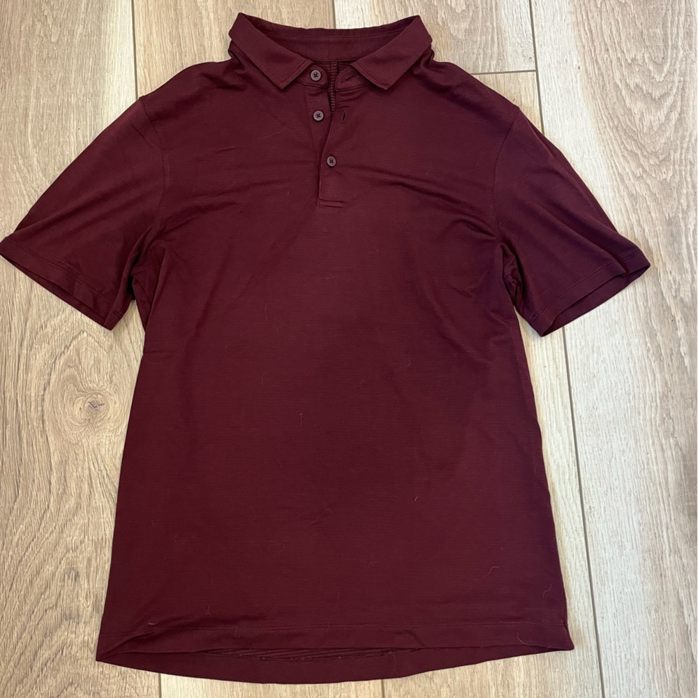lululemon Evolution Polo – Burgundy – Size M